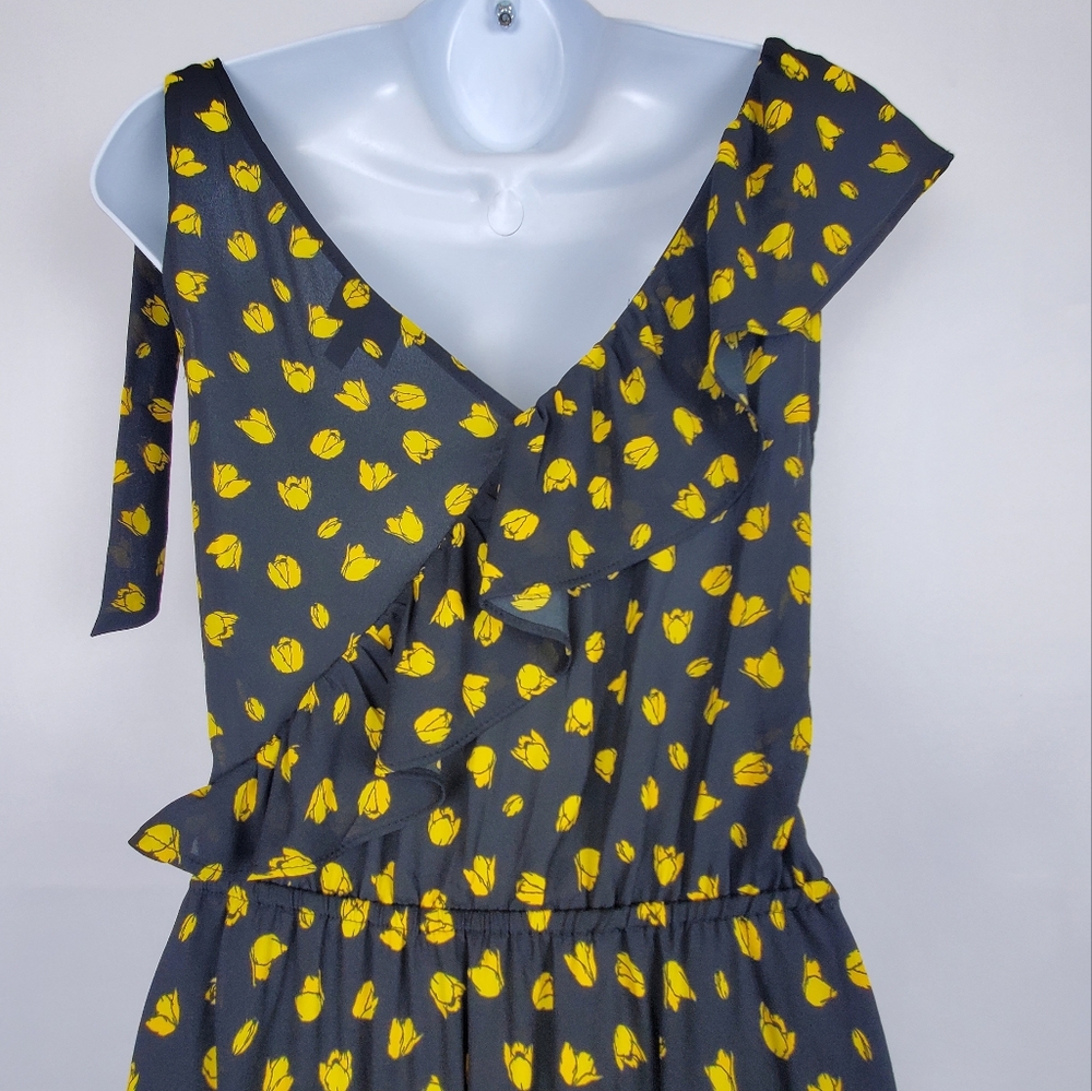 Who What Wear Black Floral Dress XS - Picture 16 of 16